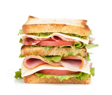 et ve sebze ile tost sandwich