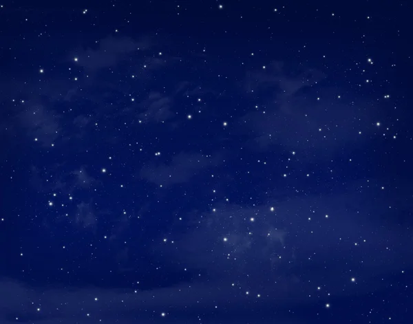 Stars in a night blue sky — Stock Photo, Image