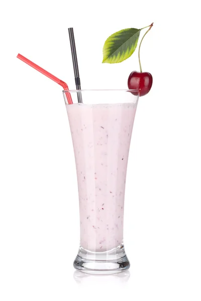 Kirschmilch-Smoothie Stockfoto