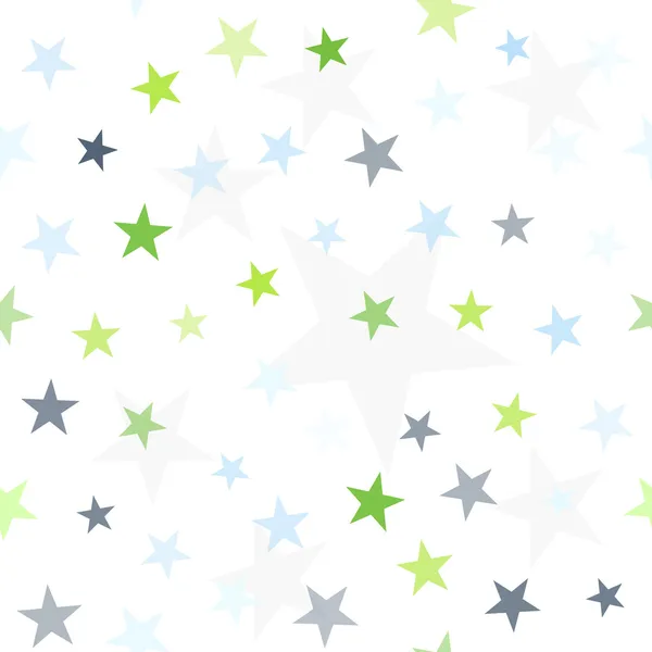Estrelas coloridas fundo sem costura — Vetor de Stock