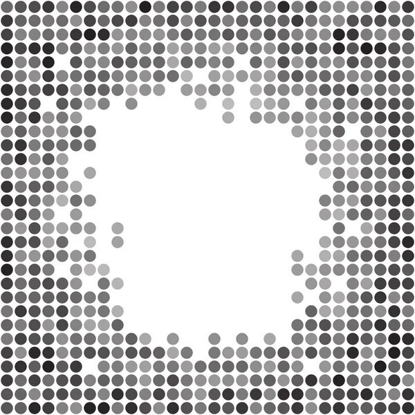 Abstract dotted grayscale background — Stock Vector