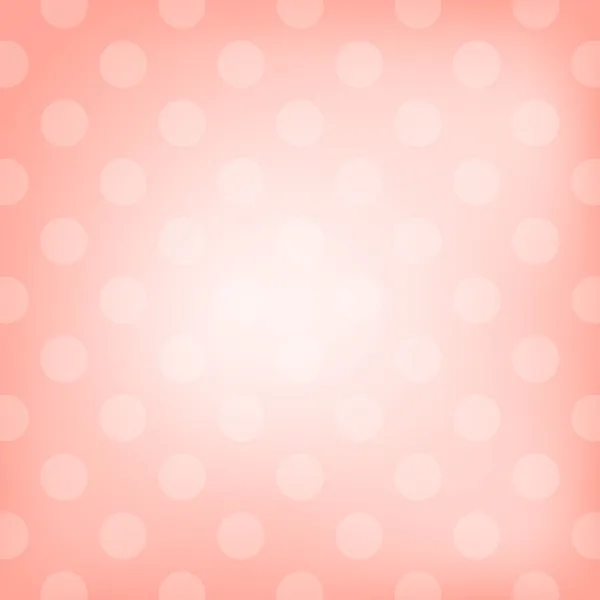 Polka dot fundo rosa — Vetor de Stock