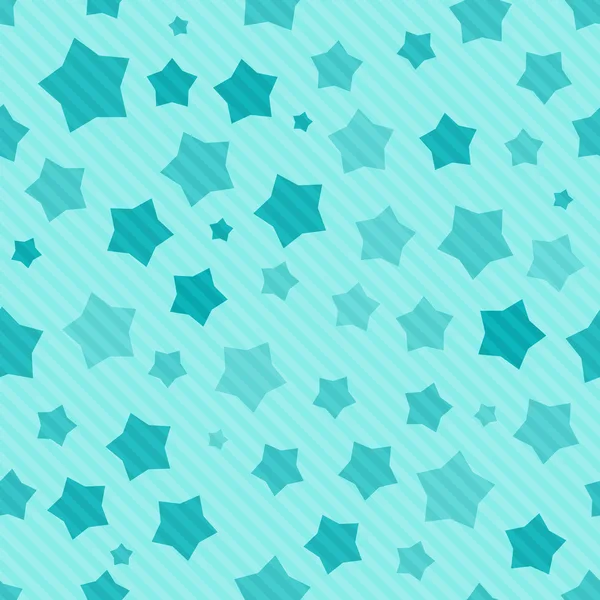 Blauer nahtloser Hintergrund mit Sternen — Stockvektor