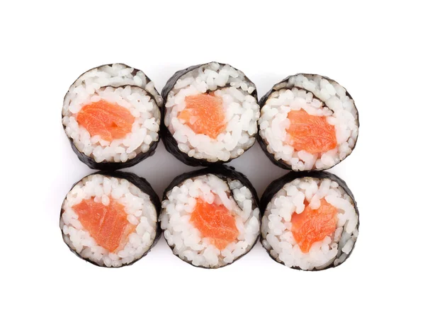 鮭と寿司巻き — ストック写真