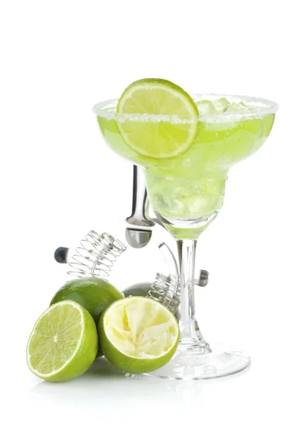 Klassieke margarita cocktail met zoute rim — Stockfoto