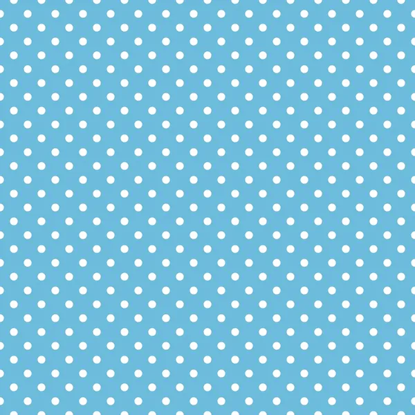 Seamless blue polka dot background — Stock Vector