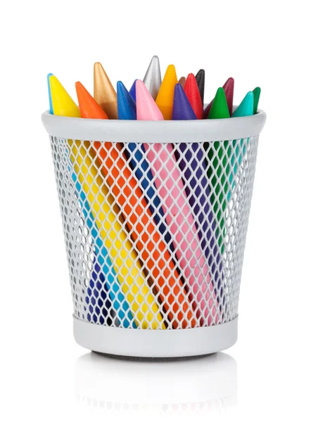 Various colour markers in holder — Stock Photo, Image