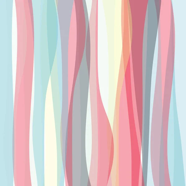 Seamless colorful striped wave background — Stock Vector