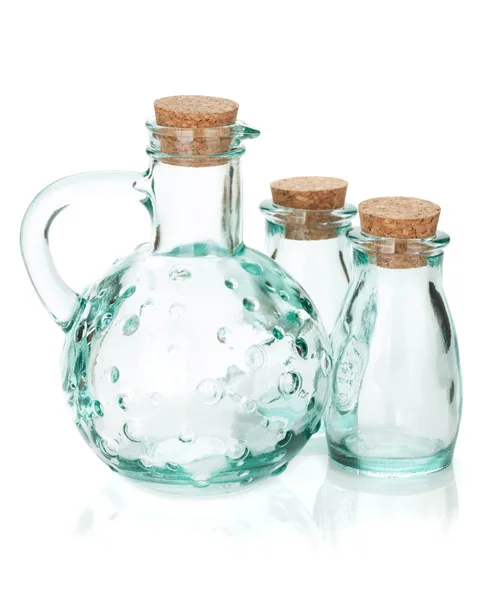 Glass bottles for seasoning — Stock Photo, Image