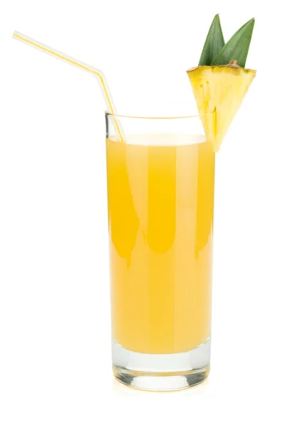 Pineapple juice in a glass — Stock Photo, Image