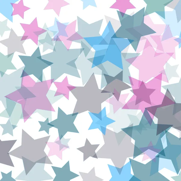 Fond avec des étoiles colorées — Image vectorielle
