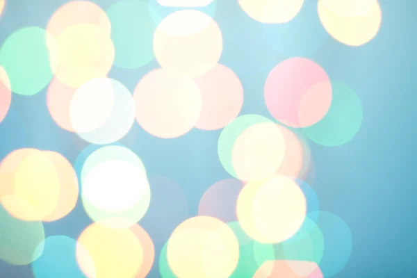 Abstract bokeh on blue — Stock Photo, Image