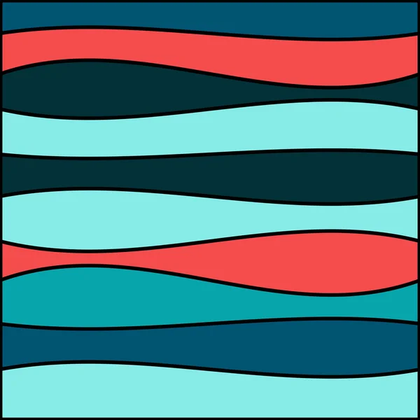 Stripet bølgebakgrunn – stockvektor