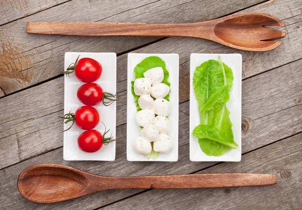 Ingredienser på bord — Stockfoto