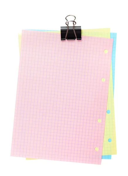 Colorful lined office paper — Stock Photo, Image