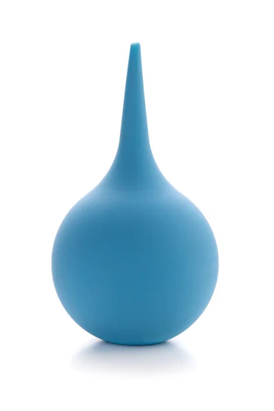 Blue rubber pear (enema) — Stock Photo, Image