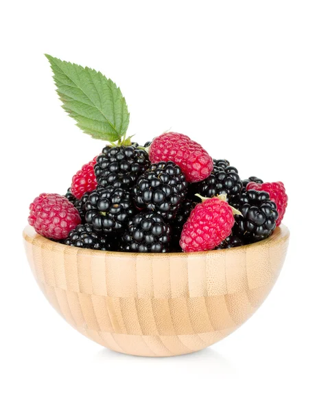 Blackberry and raspberry — Stock Photo, Image