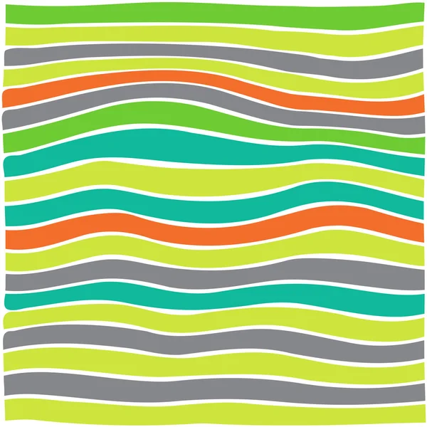 Colorato striped onda sfondo — Vettoriale Stock