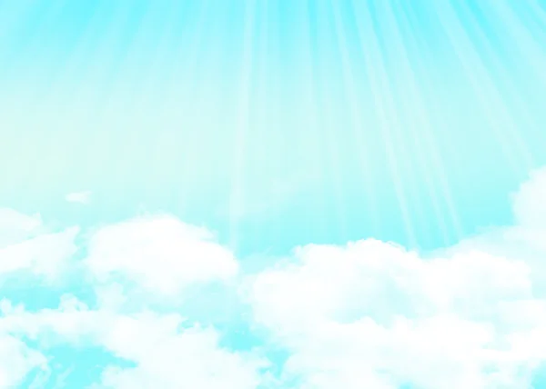 Modré slunečné nebe — Stock fotografie
