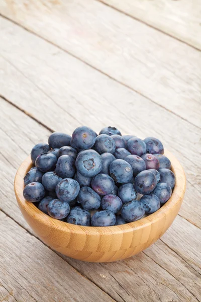 Blueberries in bowl — Stock Photo, Image