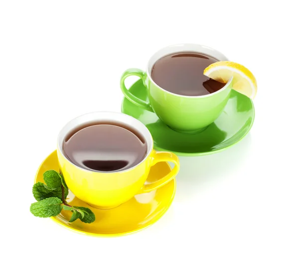 Tasses de thé colorées — Photo
