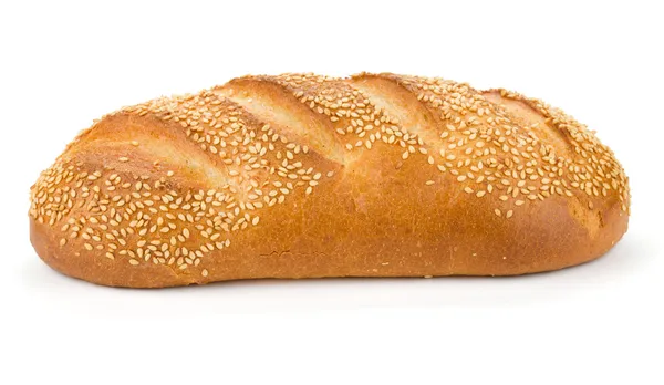 Pão branco com gergelim — Fotografia de Stock