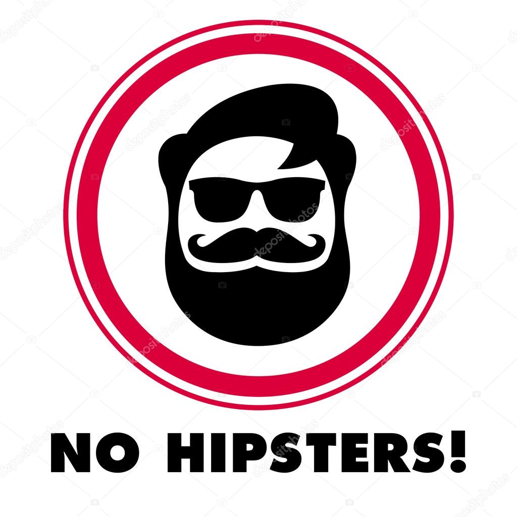 No hay pegatina hipsters Stock Vector by ©Zodchiy 33662993