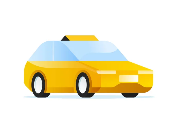Servicio Taxi Ilustración Diseño Plano — Vector de stock