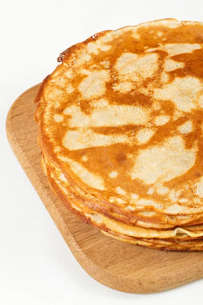 Stack of pancakes isolated on white background — Stock Photo, Image