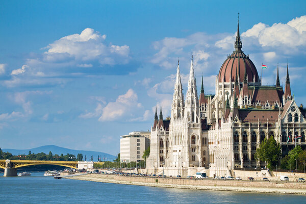 The building of the Parliament in Budapest, Hungary