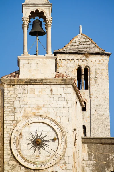 Beautiful clock tower in the old town of Split, Croatia Royalty Free Stock Photos