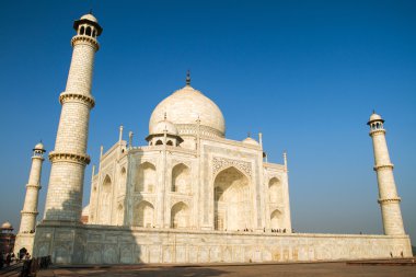taj mahal, agra, uttar pradesh, Hindistan görünümünü