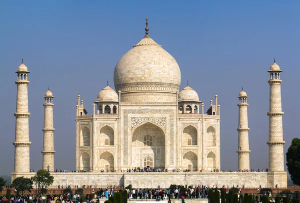 Vue du Taj Mahal, Agra, Uttar Pradesh, Inde — Photo