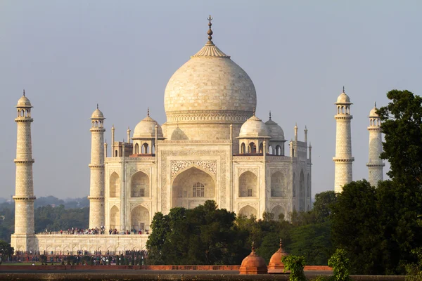 Vue du Taj Mahal, Agra, Uttar Pradesh, Inde — Photo