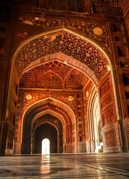 Mosque at the Taj Mahal. Agra, Uttar Pradesh, India