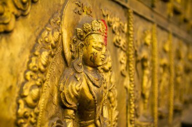 güzel bir metal saraswati, öğrenme ve Katmandu, nepal sanat hindu Tanrı figürü