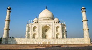 taj mahal, agra, uttar pradesh, Hindistan görünümünü