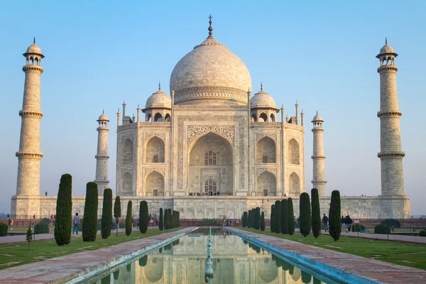 Vue du Taj Mahal, Agra, Uttar Pradesh, Inde — Photo