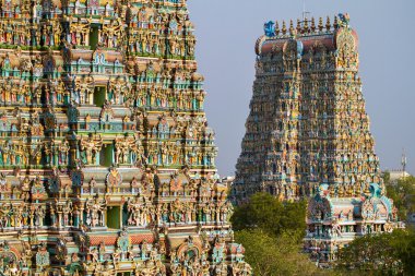 Madurai, Hindistan - 3 Mart: meenakshi Tapınağı - 3 Mart 2013 madurai, tamil nadu, Hindistan en büyük ve en eski Hint tapınakları
