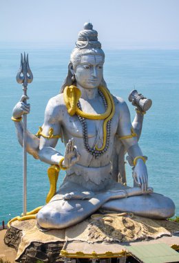 lord shiva heykeli murudeshwar Tapınağı, karnataka, Hindistan