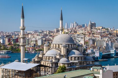 İstanbul Eminönü bölgesinde, Türkiye'nin yeni Camii (yeni cami)