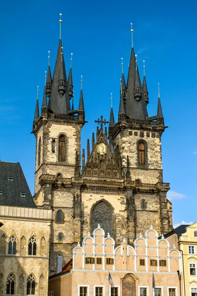 The Church of Mother of God before Tyn (Church of Our Lady befor — Stock Photo, Image