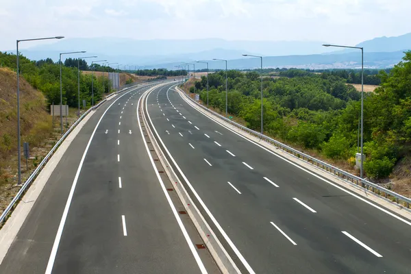 Vista autostrada vuota — Foto Stock