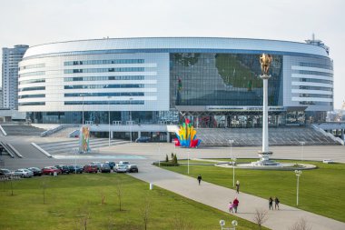 Minsk, Beyaz Rusya - 1 Kasım: minsk arena karmaşık