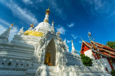 Pagoda wat chetawan Tapınağı'chiang Mai, Tayland