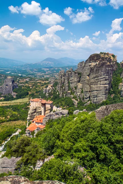 Święty klasztor rousanou (st. barbara) w Meteory, trikala — Zdjęcie stockowe