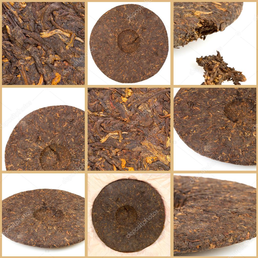Pressed Chinese puer tea