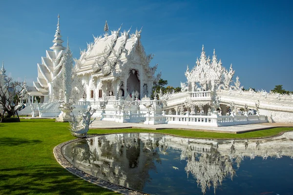 Famoso Wat Rong Khun — Foto Stock