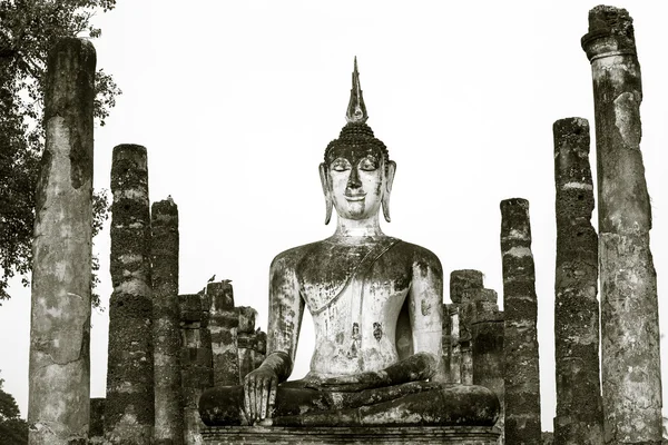 Templo de Wat Mahathat, Parque Histórico de Sukhothai — Fotografia de Stock