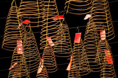 Spiral tütsü, temple of ho chi minh city, vietnam